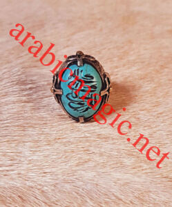 Arabian Jinn Ring Talisman - Arabic Talismanic Djinn Ring of Sahiba A&amp;#8217;azam/ Mistress of the Bones