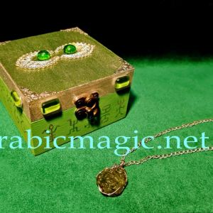 The Talismanic Moldavite Djinn Pendand of Melek Taus