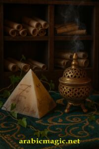 Arabic Money Attraction Amulet - Jupiter’s Pyramid Harami Al-Mushtari (هرمي المشتري) Arabic Planetary Amulet, Wealth, Financial Abundance, Business Growth &amp;amp; Career Success