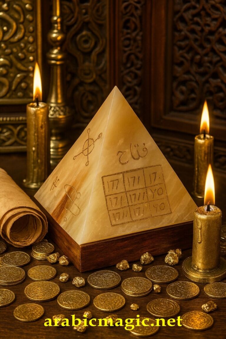 Jupiter’s Pyramid Harami Al-Mushtari (هرمي المشتري) Arabic Planetary Amulet, Wealth, Financial Abundance, Business Growth & Career Success