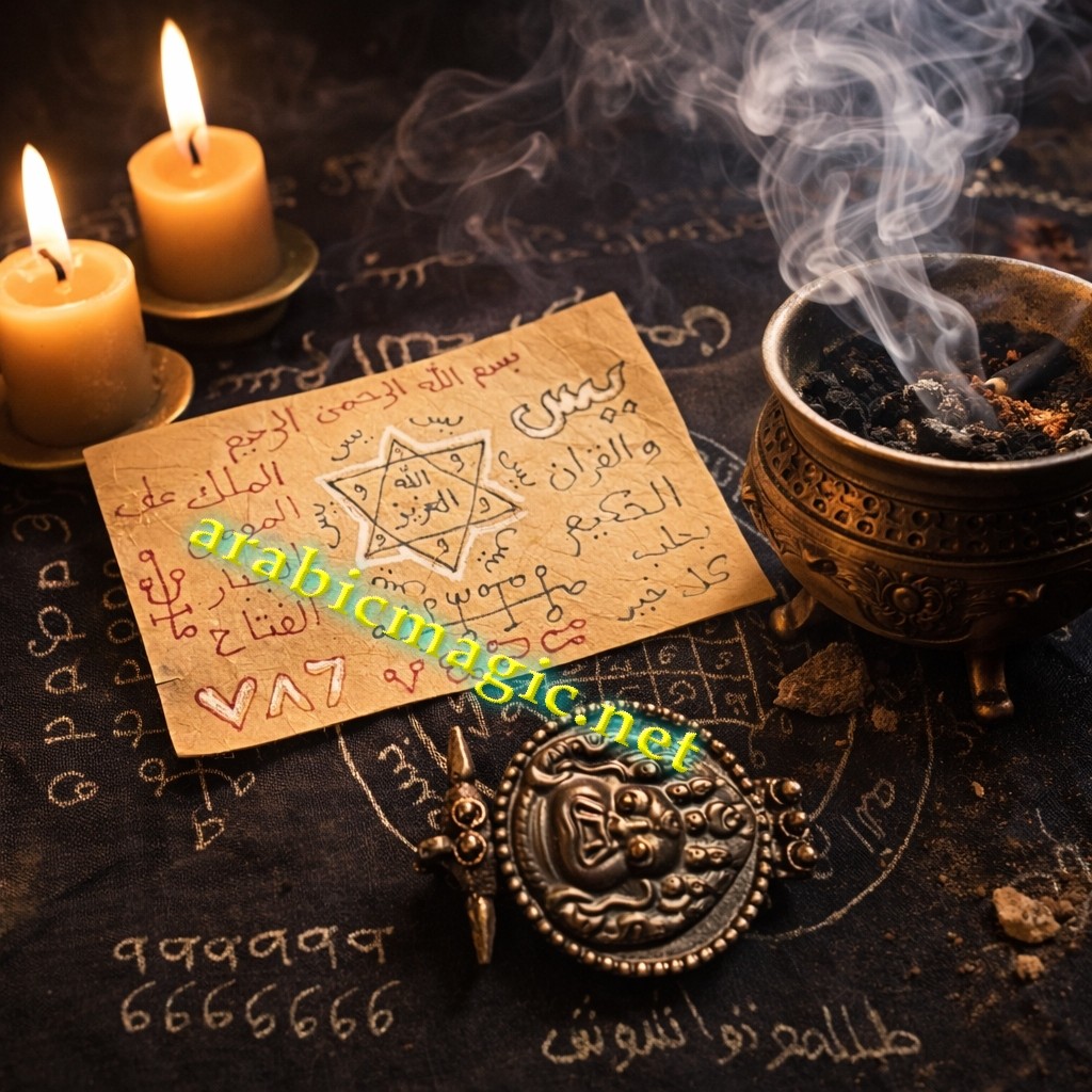 The Talisman of The Moroccan Magician Said Abdullah Al-Soussi, Talismanic Vessel With Taweez & Mandrake Root