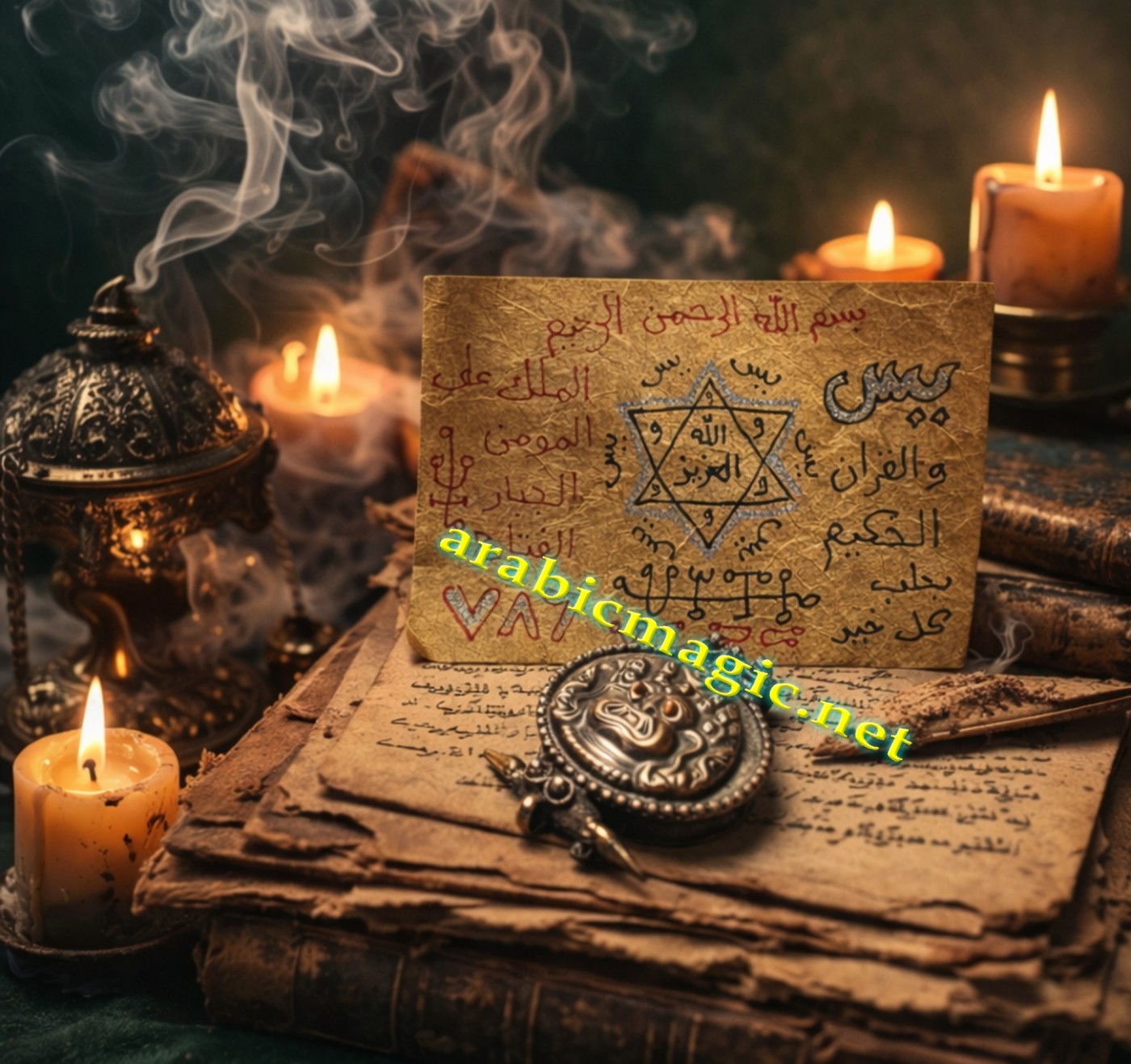 The Talisman of The Moroccan Magician Said Abdullah Al-Soussi, Talismanic Vessel With Taweez & Mandrake Root - Image 3