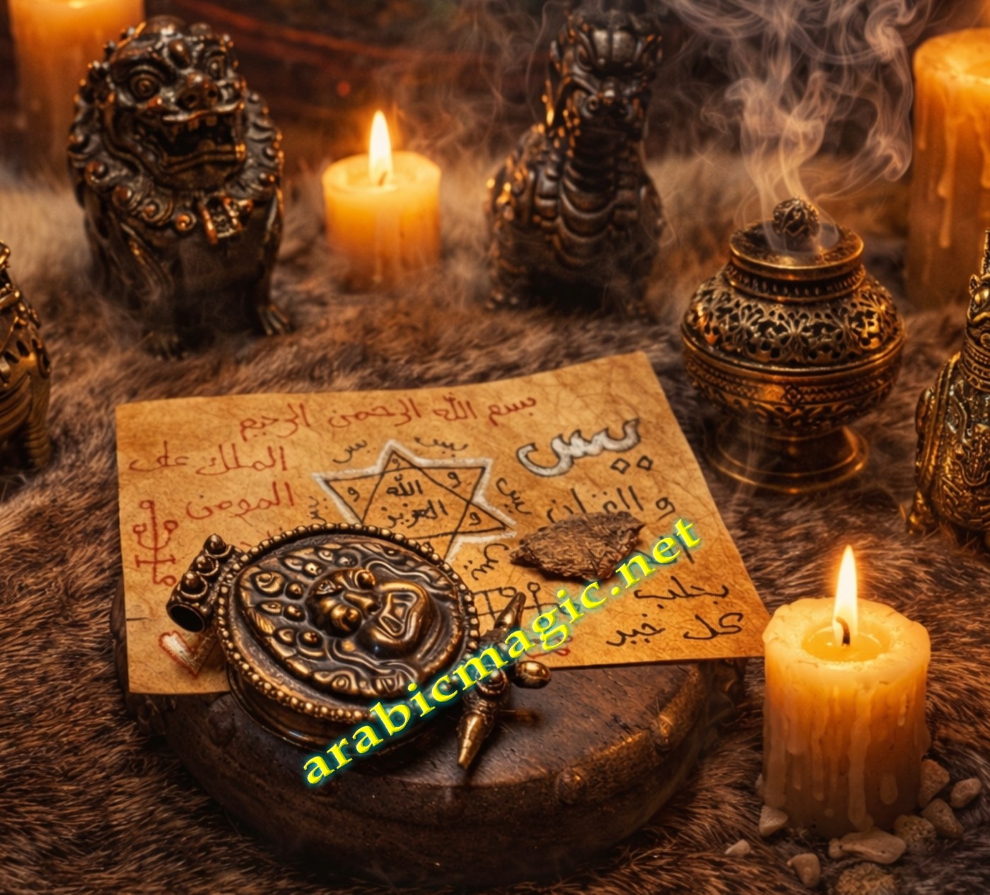 The Talisman of The Moroccan Magician Said Abdullah Al-Soussi, Talismanic Vessel With Taweez & Mandrake Root - Image 4