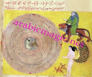 Jinn Manuscript Arabic Magic Spell Summoning - The Talismanic Ring of the Underworld Jinn Malik Al-Nasur Iblis&amp;#8217; Minister