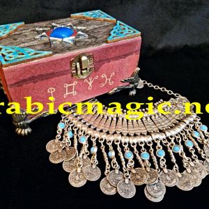 Antique Jinn Amulet by The Moroccan Magician Said Abdullah Al-Soussi- The Talismanic Necklace of Jinniyah Munira