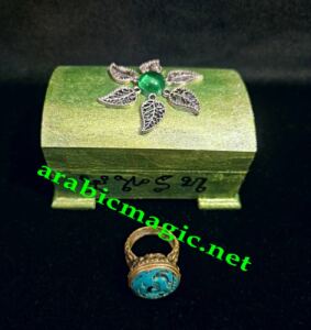 Magical Genie Ring - The Talismanic Ring of the Djinn Peri King Malik Zergan