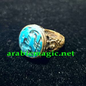 Magical Genie Ring - The Talismanic Ring of the Djinn Peri King Malik Zergan