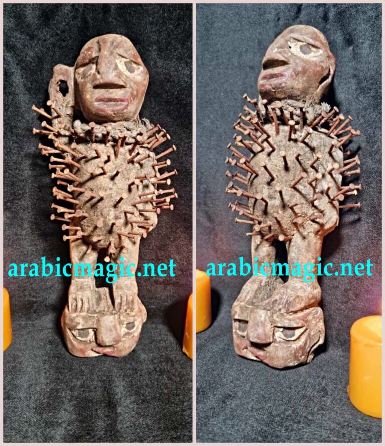 Extreme Tribal Totem Statuette with Djinn/ Ultimate Power, Protection and Authority