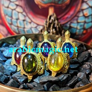 Hidden Wisdom & Extreme Good Luck, Wealth Manifestation, Occult Knowledge, Spiritual Protection, Arabic Turtle Ring Amulet "Hakam al-Sulh"