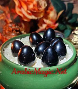 Arabic-Protection-Eggs - The Black Stone Eggs of Absolute Protection, Baydat al-Zulma, Spiritual Defense, Against Hexes, Black Magic, Spiritual &amp;amp; Physical Harm