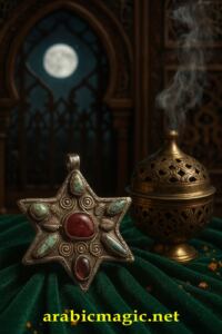 Powerful-Protection-Arabic-Amulet - Star of David Personal Powerful Amulet For All Needs of The Moroccan Shaikh Said Abdullah Al-Soussi, Divine Blessings, Protection From Evil
