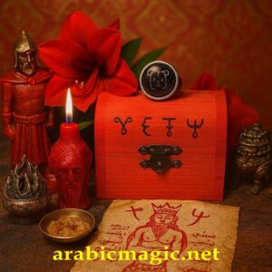 Red-King-Ahmar-Jinn-Ring - The Ring of The Red Djinn King Ahmar, Ruler of Planet Mars, Victory in Competitions, Physical Power, Commanding Respect &amp;amp; Wealth Attraction