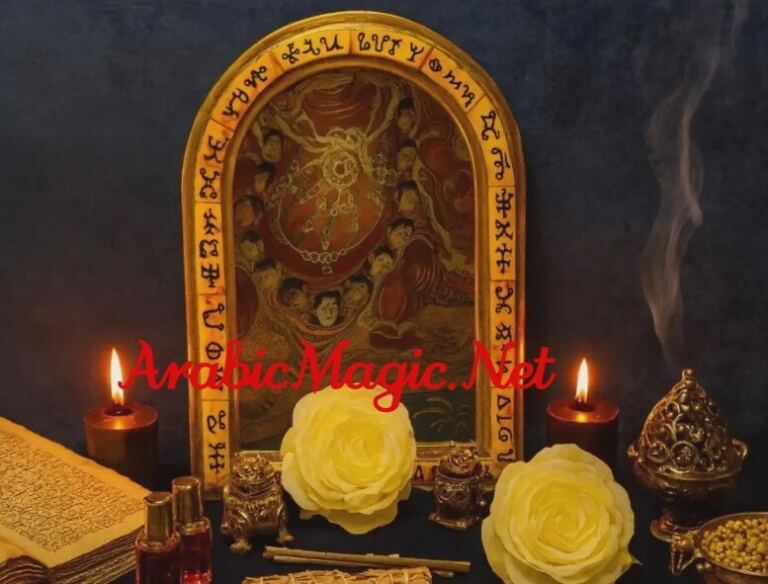 Mystical Arabic Jinn Mirror, Magical Portal Getaway To The Unseen
