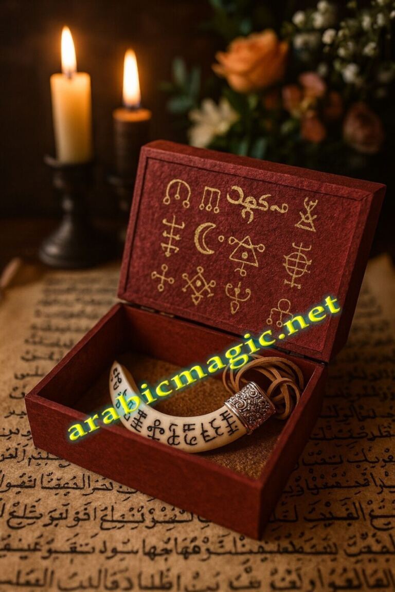 The Jinn Tusk Talisman of Asmar Al-Jaheeb, Unlimited Successes, Prosperity & Abundance, Powerful Protection, Rare Arabic Magical Amulet