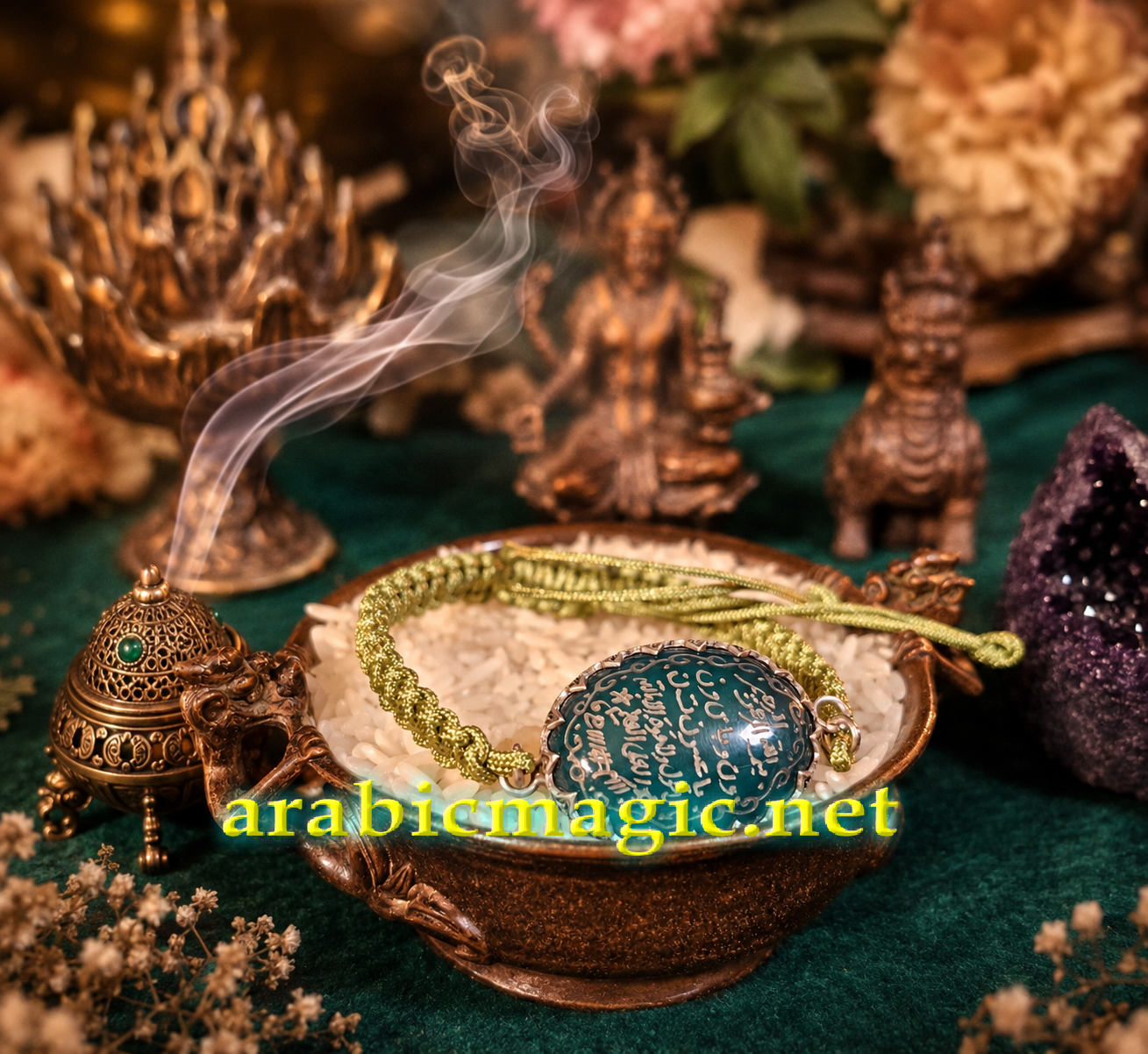 The Green Heart of Jupiter, Arabic Planetary Amulet of Wealth, Material Abundance, Good Fortune & Money Expansion