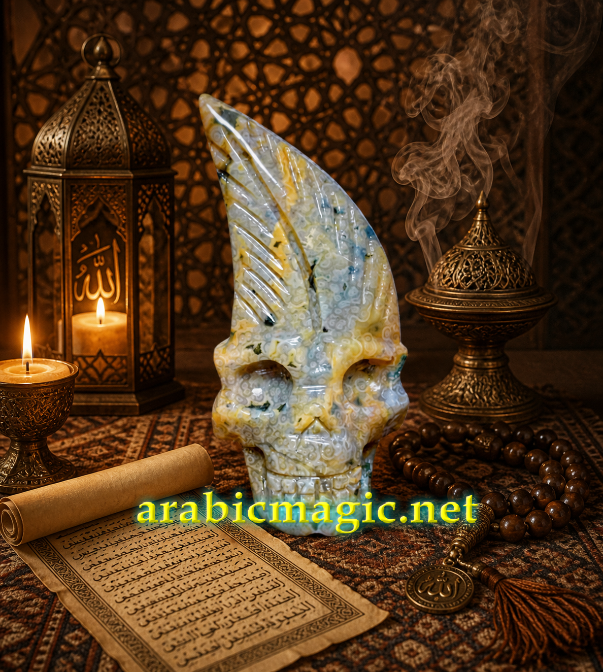The Thirteen Sacred Skulls of Azravan al-Qadi, Immortal Jinn King of The Endless Forests, Longevity, Good Health, Unlimited Protection - Image 2