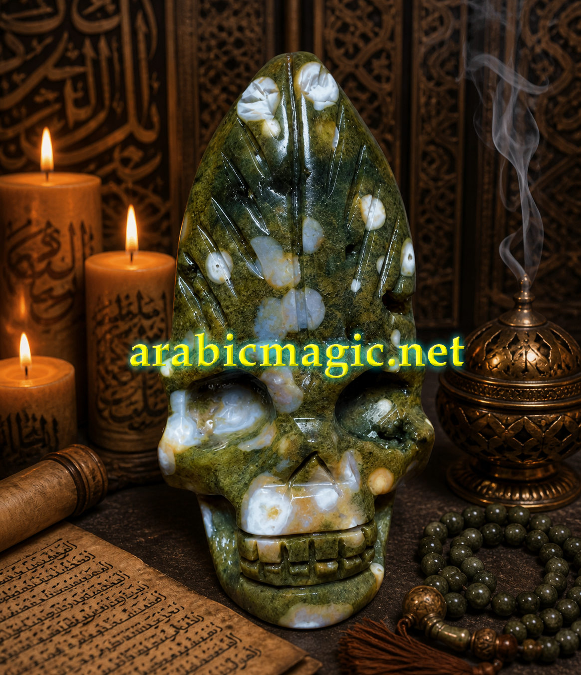 The Thirteen Sacred Skulls of Azravan al-Qadi, Immortal Jinn King of The Endless Forests, Longevity, Good Health, Unlimited Protection - Image 3