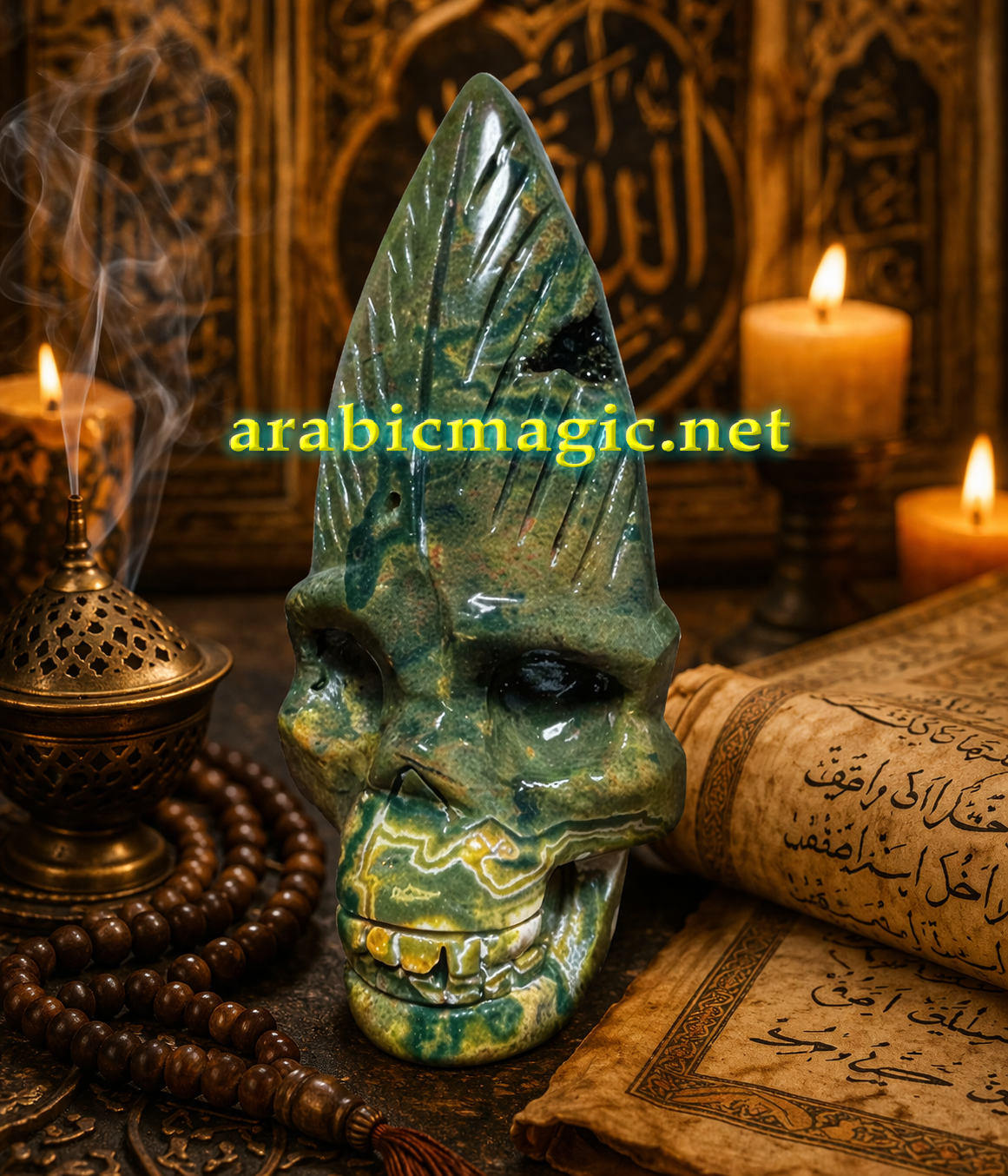The Thirteen Sacred Skulls of Azravan al-Qadi, Immortal Jinn King of The Endless Forests, Longevity, Good Health, Unlimited Protection - Image 4