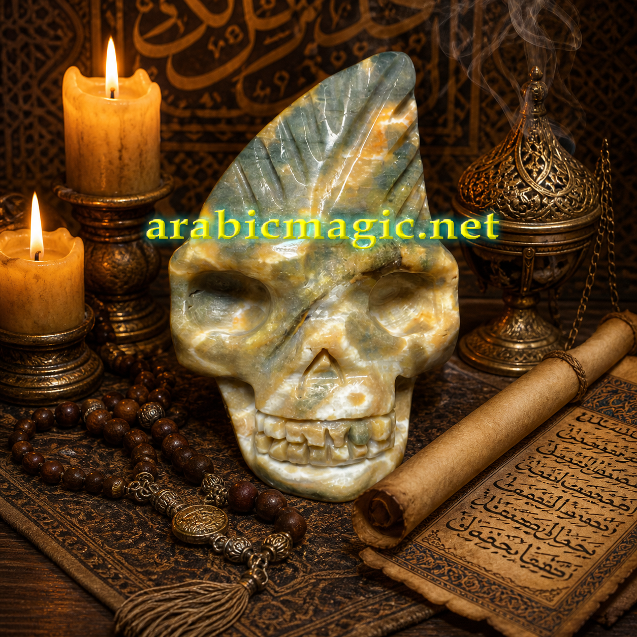 The Thirteen Sacred Skulls of Azravan al-Qadi, Immortal Jinn King of The Endless Forests, Longevity, Good Health, Unlimited Protection - Image 5
