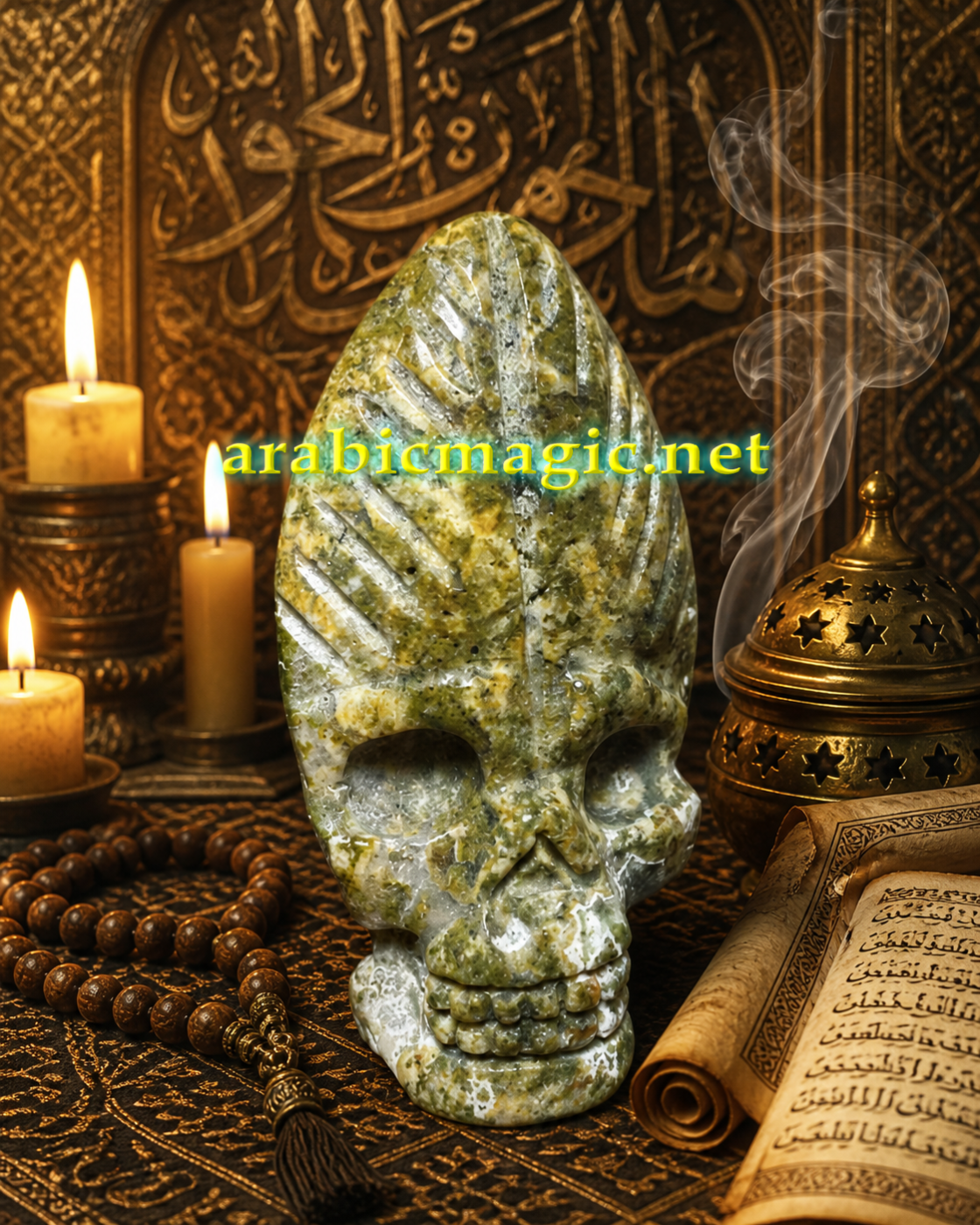 The Thirteen Sacred Skulls of Azravan al-Qadi, Immortal Jinn King of The Endless Forests, Longevity, Good Health, Unlimited Protection - Image 6