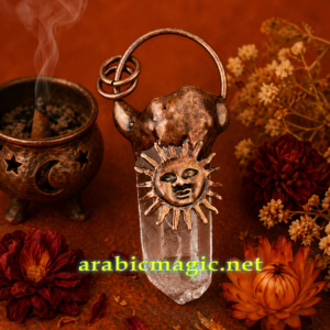 The Solar Amulet of Strength, Mental Clarity & Inner Power, The Hirz al-Shams, Arabic Astrological Magical Talisman