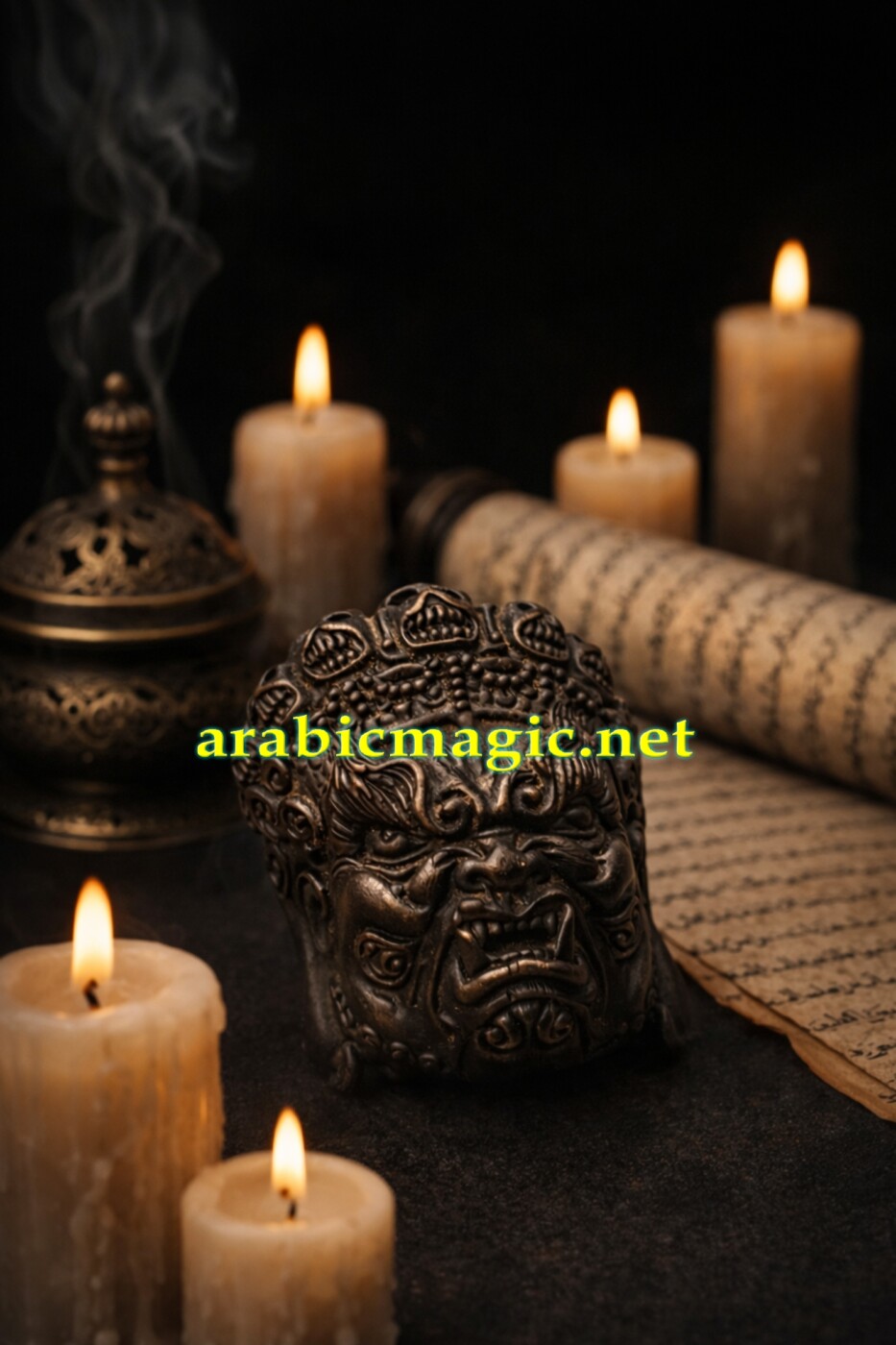 Shaitan Jinn Amulet of Khatim al-Raml, Unlimited Arabic Wealth Black Magic Artefact - Image 3